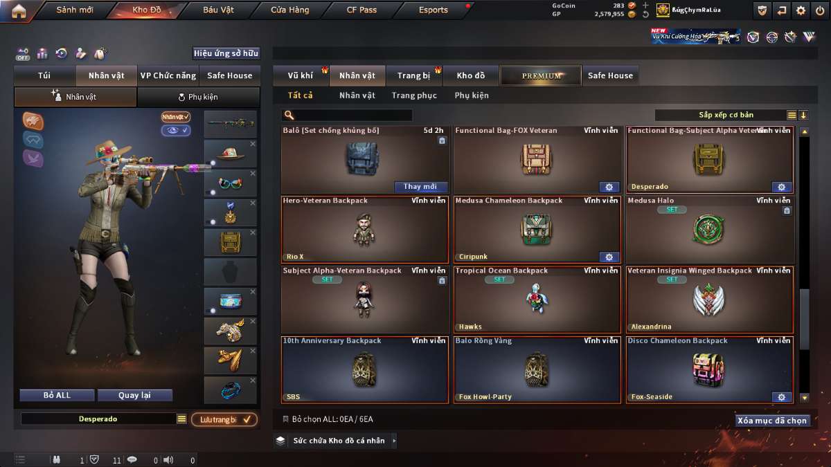 shop acc cf uy tin gia re